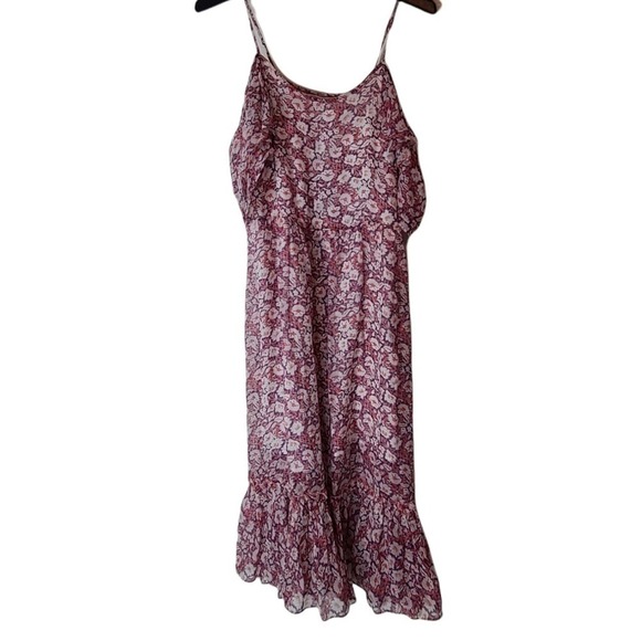Rebecca Minkoff Floral Buffy Midi Pink Dress XS NWT - Picture 6 of 9